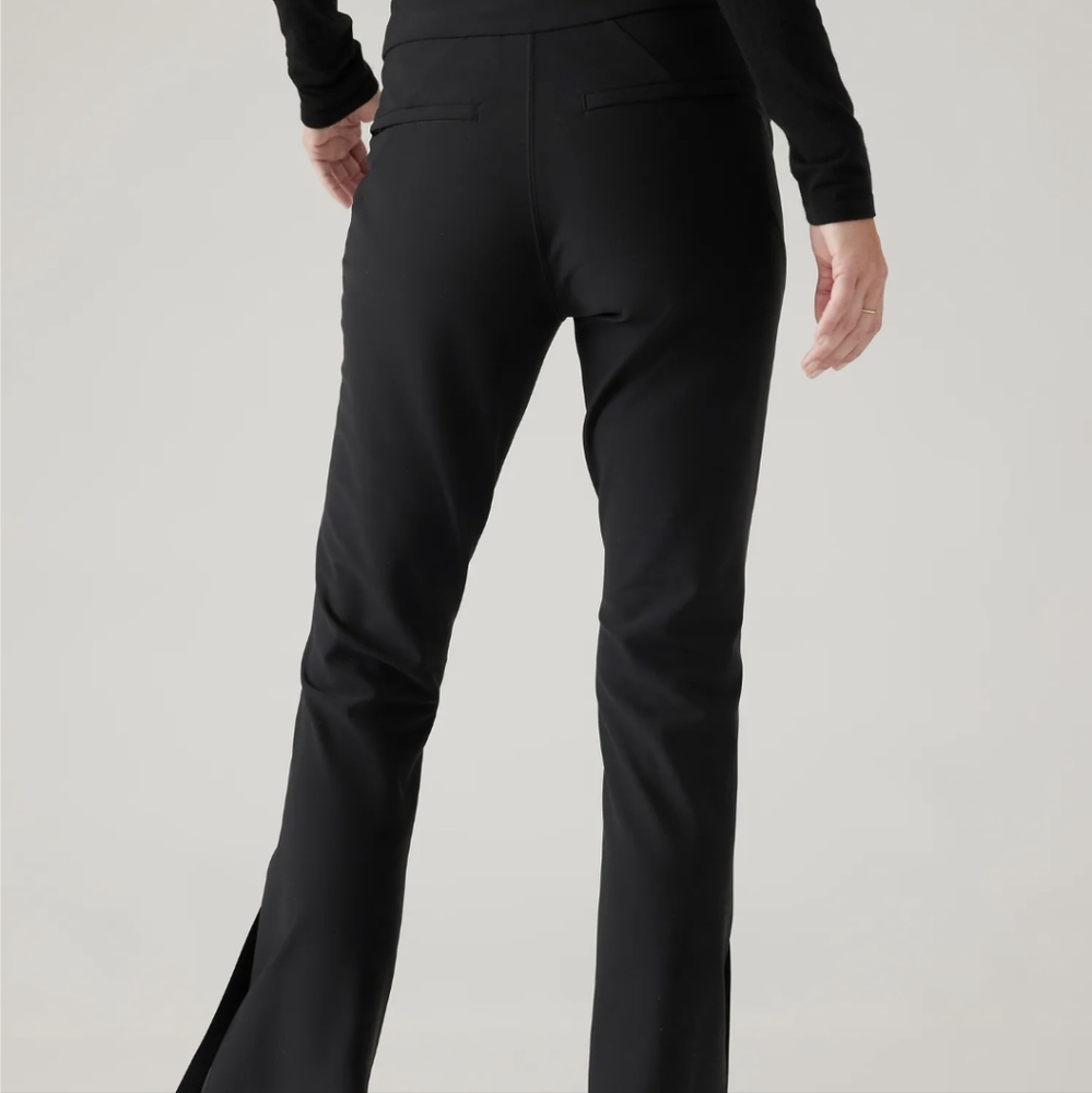 Navy stellar flare trousers. Size 8 P - Picture 3 of 4